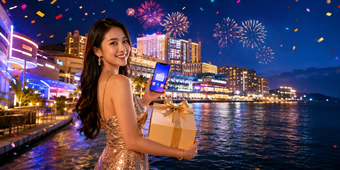 Pelancong Malaysia membuat deposit untuk permainan kasino dalam talian di kawasan Genting Highlands